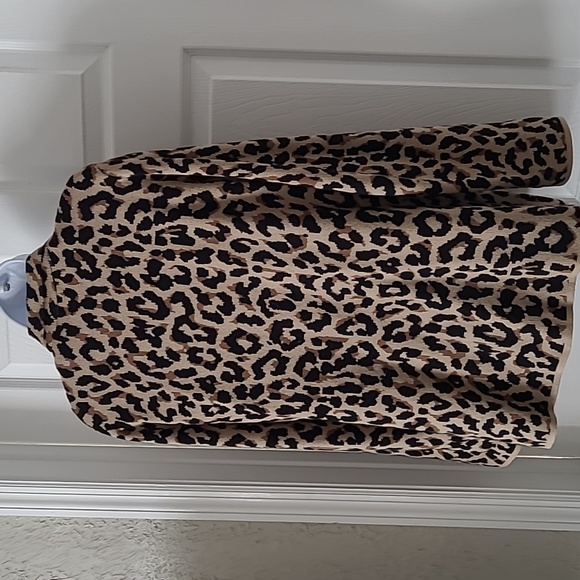 J. Crew Factory Schoolboy Sweater Blazer Animal Print Medium - Picture 5 of 11